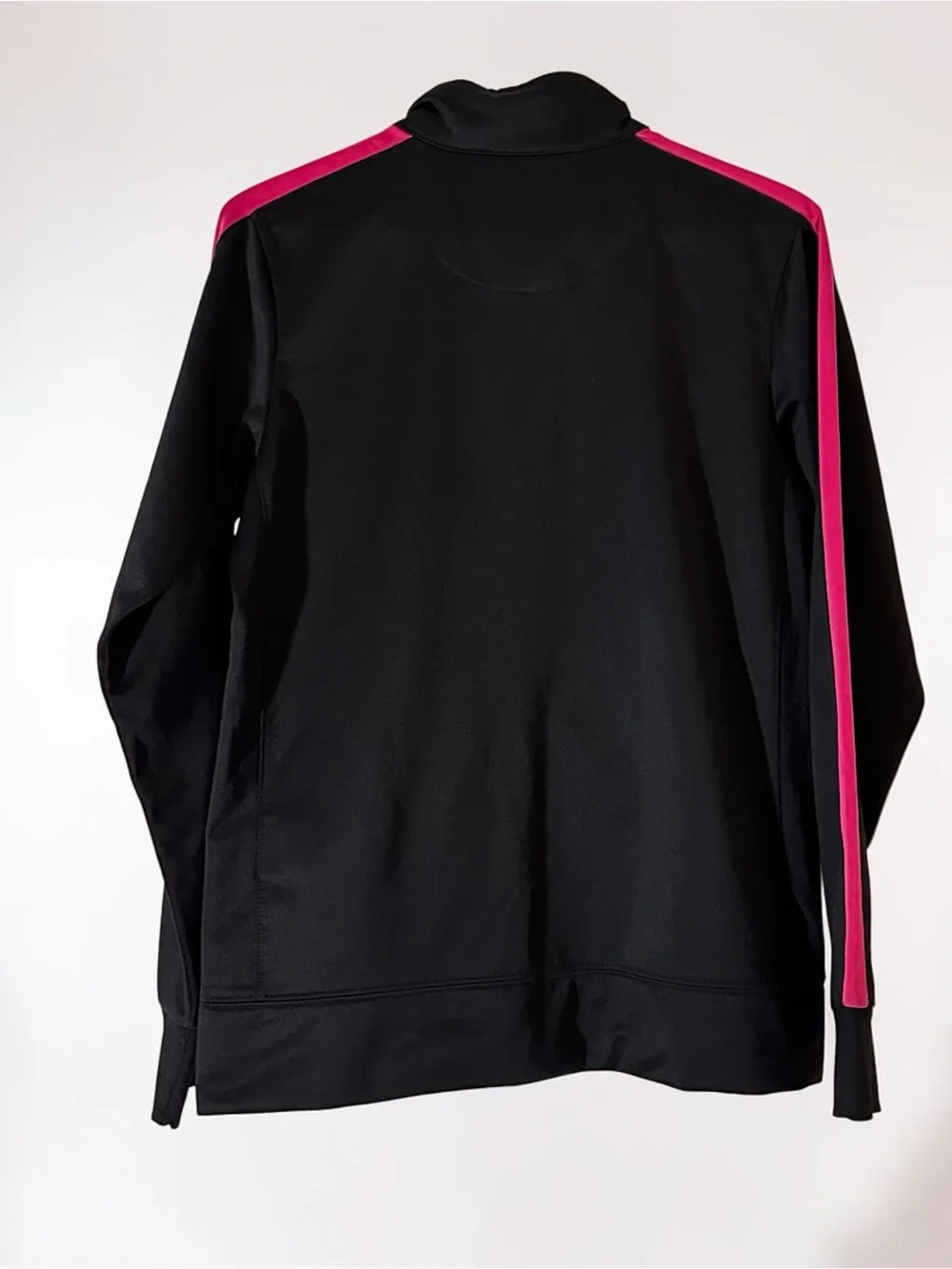 Jordan Black Track Jacket with Pink Trim